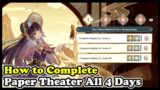 Genshin Impact All 4 Paper Theater Event Guide Puzzle Solutions