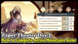 Genshin Impact Paper Theater Day 2 Event Guide | Across Mountains Scene I, II, III Puzzle Solutions