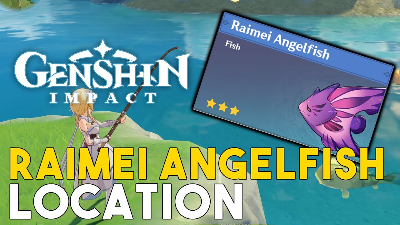 Genshin Impact Raimei Angelfish Location Rare Fish Where To Catch