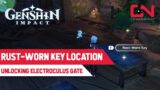 Rust Worn Key – Genshin Impact Inazuma Unlocking Electroculus Gate Lock