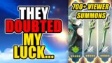 They doubted my luck, so I surprised them with MULTIPLE 5-STARS… | Genshin Impact