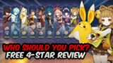 WHICH FREE CHARACTER SHOULD YOU PICK? Reviewing ALL The Free Lantern Rite 4-Stars | Genshin Impact