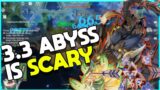 maybe the 3.3 NEW ABYSS is TOO SCARY in genshin impact