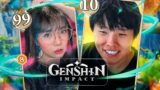 showing Toast Genshin Impact card game