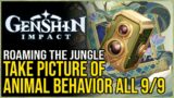 All Animal Behavior Pictures Genshin Impact (Shaggy Sumpter Beast, Spinocrocodile, Rishboland Tiger)