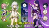 C0 Nahida Spread and C0 Raiden Yelan Soup – Genshin Impact Abyss 3.4 – Floor 12 9 Stars