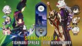 C1 Tighnari Spread and C0 Itto Hypercarry – Genshin Impact Abyss 3.4 – Floor 12 9 Stars