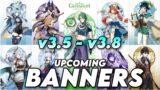 Genshin Impact 3.5 to 3.8 Banners Roadmap | Upcoming Reruns and New Characters