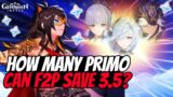 How Many Primogems Can You Save In Patch 3.5? | Genshin Impact