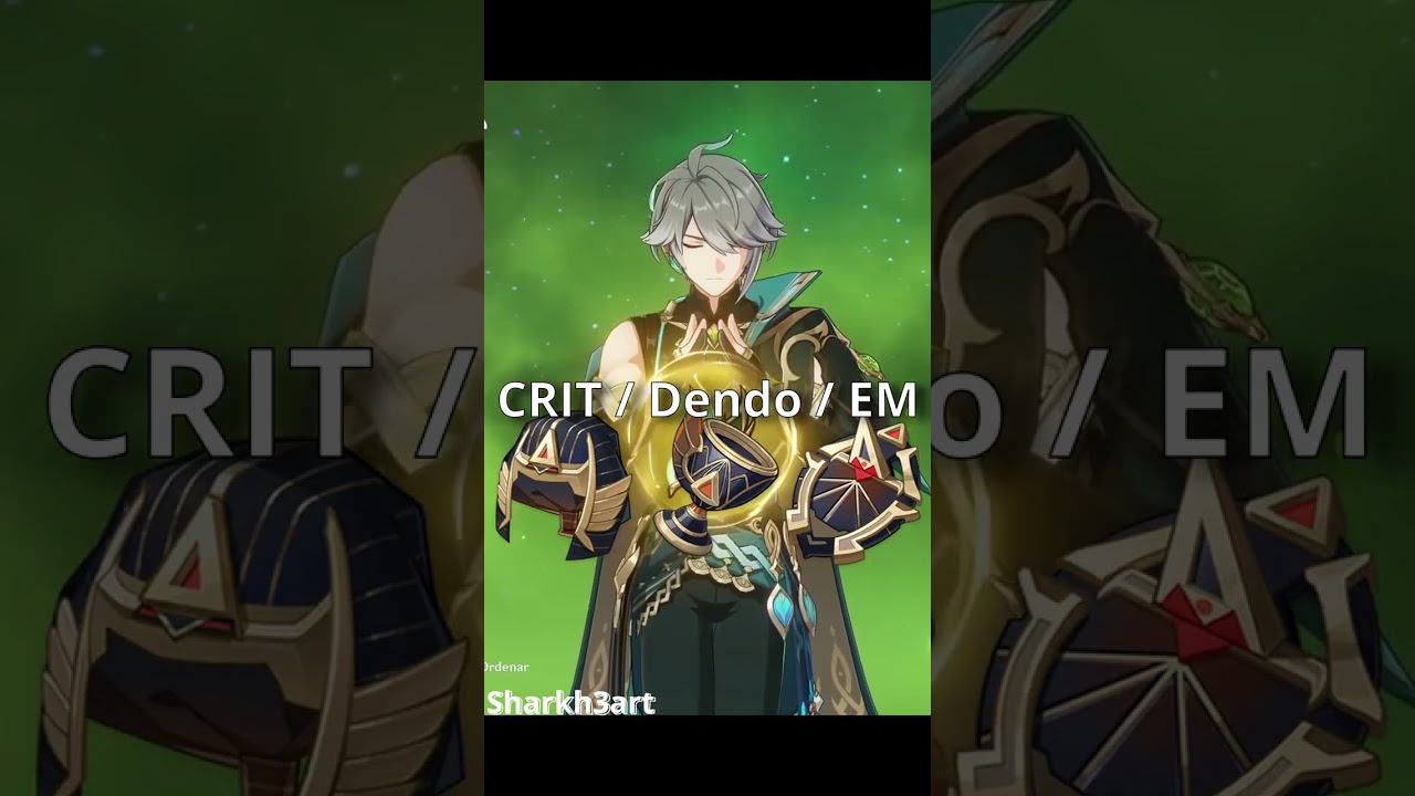 How to Build Alhaitham in 44 seconds Genshin Impact shorts Genshin