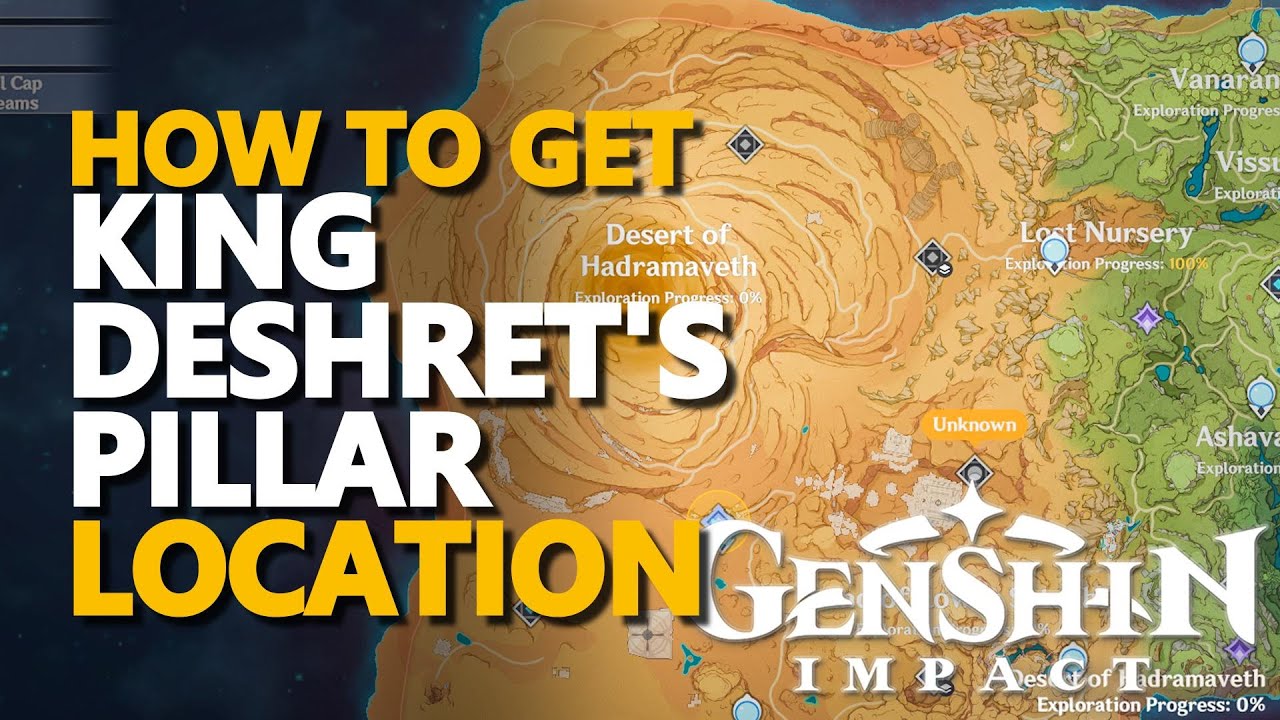 How to get King Deshret's Pillar Genshin Impact - Genshin Impact videos