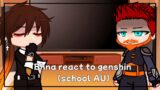 Mha react to Teyvat academy teacher | pro heroes react to archons | Genshin impact school AU | (1/4)