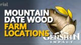 Mountain Date Wood Genshin Impact