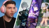 REACTING TO ALL THE CHARACTER DEMOS IN GENSHIN IMPACT!!