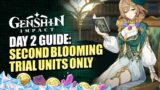 Second Blooming Day 2 Event Guide | Museum Of Innocence Trial Characters Only | Genshin Impact 3.4