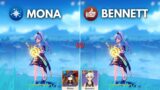 Bennett vs MONA !! BEST Support for F2P AYAKA ?? [ Genshin Impact ]