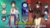 C0 Xiao Double Pyro and C1 Hutao Double Hydro – Genshin Impact Abyss 3.5 – Floor 12 9 Stars