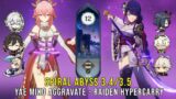 C0 Yae Aggravate and C0 Raiden Hypercarry – Genshin Impact Abyss 3.4 – Floor 12 9 Stars