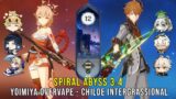 C0 Yoimiya Overvape and C0 Childe Intergrassional – Genshin Impact Abyss 3.4 – Floor 12 9 Stars