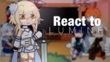 Genshin characters react to traveler : lumine MC || Genshin impact