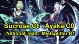 National Team & Ayaka C0 Mistsplitter R1 Hypercarry Spiral Abyss floor 12 genshin impact