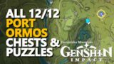 Port Ormos Chests Genshin Impact All 12/12