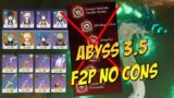 Spiral Abyss 3.5 F2P No Constellation – Genshin Impact Indonesia