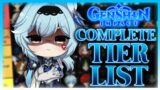 The COMPLETE Genshin Impact Character Tier List (2023)