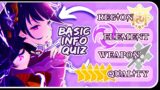 BASIC INFO GENSHIN IMPACT QUIZ | Can you guess your Main by Quality, Weapon, Region and Element?