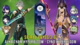 C0 Alhaitham Hyperbloom and C1 Cyno Hyperbloom – Genshin Impact Abyss 3.6 – Floor 12 9 Stars