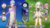C0 Ayato International and C0 Nahida Spread – Genshin Impact Abyss 3.5 – Floor 12 9 Stars