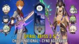 C0 Childe National and C1 Cyno Aggravate – Genshin Impact Abyss 3.5 – Floor 12 9 Stars