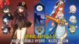 C1 Hutao Double Hydro and C0 Nilou Bloom – Genshin Impact Abyss 3.5 – Floor 12 9 Stars