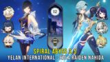 C1 Yelan International and C0 Eula Raiden Nahida – Genshin Impact Abyss 3.5 – Floor 12 9 Stars