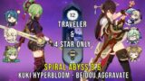 C6 Kuki Hyperbloom and C6 Beidou Aggravate – Genshin Impact Abyss 3.6 – Floor 12 9 Stars