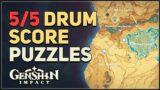 Drum Score Puzzle Genshin Impact
