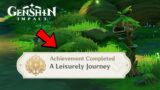 Genshin Impact 3.0 Hidden Achievement A leisurely journey