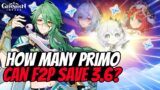 How Many Primogems Can You Save In Patch 3.6? | Genshin Impact
