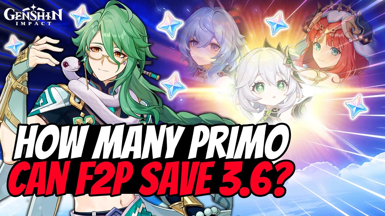 How Many Primogems Can You Save In Patch 3.6? Genshin Impact