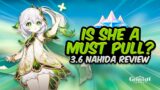 IS NAHIDA REALLY THAT BROKEN? Updated Nahida Review | Genshin Impact 3.6