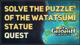 Solve the puzzle of the Watatsumi statue Genshin Impact
