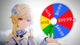 Spinning A Wheel That Tells Me How Much to Spend [Genshin Impact]
