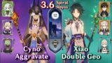Spiral Abyss 3.6 – C0 Cyno Aggravate & C1 Xiao Double Geo | Floor 12 9 Stars | Genshin Impact