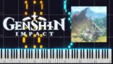 Swirls of Shamshir | Genshin Impact PIANO TUTORIAL (Sheet in the description)