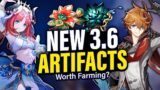 WORTH FARMING? Nymph's Dream & Vourukasha's Glow Artifact REVIEW | Genshin Impact 3.6