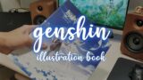 unboxing genshin impact illustration book collection vol. 1 // genshin impact merch
