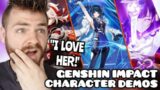 First Time REACTION to All GENSHIN IMPACT Character Demos | Part 3