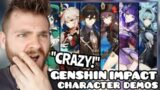 First Time REACTION to All GENSHIN IMPACT Character Demos | Part 4