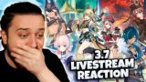 3.7 LIVESTREAM REACTION (NEW EVENTS, NEW CHARACTERS + FONTAINE TEASER) | Genshin Impact