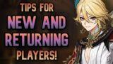 9 TOP TIPS For New AND Returning Genshin Impact Players | Genshin Impact Tips | Beginners Guide